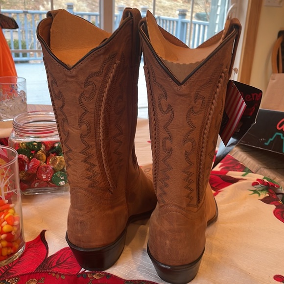 Abilene Boots Cowboy NWT Buckskin Brown